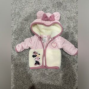 0-3 months Disney Baby Jacket Minnie Mouse only worn once like brand new.